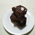 おいしくて幸せ's cooksnap of when they made 米粉のヘルシーバナナナッツブラウニー.