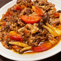 はぴはぴ005's cooksnap of when they made 豚バラとトマトとキノコオイスター炒め.