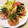 ともみん❤'s cooksnap of when they made 柔らか☆ごぼうつくねバーグ☆塩麹を加えて.
