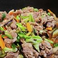 jcbsleepboo's cooksnap of when they made 茄子と春キャベツの牛肉炒め.