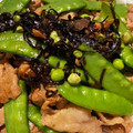 クックALAH70☆'s cooksnap of when they made きぬさやと豚バラ肉の簡単☆塩昆布炒め.