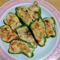 ふみこばあ's cooksnap of when they made 鯖味噌煮缶で！ピーマンカップサラダ☆.