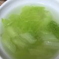 まわりてめくるん's cooksnap of when they made ごま油香る！ロメインレタスの中華風スープ.