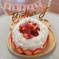 クックPH4H5X☆'s cooksnap of when they made 超簡単！1歳のバースデーケーキ！.