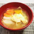 horseland's cooksnap of when they made いろいろ野菜の味噌汁.