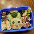 あき姫ちゃん's cooksnap of when they made ピカチュウのおにぎり弁当（キャラ弁）.