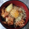みりん調味料's cooksnap of when they made ☆本技キムチのスタミナ卵かけご飯☆.