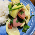 ちゃんこまんさん's cooksnap of when they made 筍とほうれん草炒め.