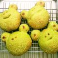みみ母's cooksnap of when they made かえるの抹茶＆甘納豆☆パン.