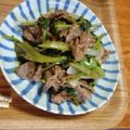 noaさん's cooksnap of when they made 牛肉と空芯菜♡塩麹オイスターソース炒め.