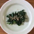 クック1FX93J☆'s cooksnap of when they made ニラの韓国風おひたし.