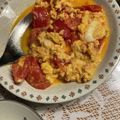 Nancy723's cooksnap of when they made トマトとモッツァレラチーズの卵炒め.