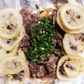 ぽんぽこ♩'s cooksnap of when they made 簡単おもてなし夕飯☆牛こまのレモン塩炒め.