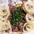 ぽんぽこ♩'s cooksnap of when they made 簡単おもてなし夕飯☆牛こまのレモン塩炒め.