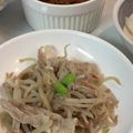 しーてっぷ's cooksnap of when they made 土鍋で手軽に陶板焼き～モヤシと豚肉.