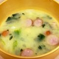 ゆうにゃんっ、's cooksnap of when they made 市販の粉末コーンスープで食べるスープ.