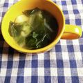 ﾁｲﾁｬﾝﾏﾏ's cooksnap of when they made ニンニクとセロリのわかめスープ.