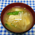 ととろ＆めい's cooksnap of when they made ほっこり♡大根と絹さやのお味噌汁♡.