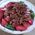 まゆみきママ's cooksnap of when they made 大豆のお肉でボリュームサラダ.