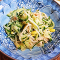 keltutin's cooksnap of when they made きゅうりともやしのシーチキン和え♫.