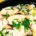 Pinokkiti's cooksnap of when they made 鮭のネギ蒸し.