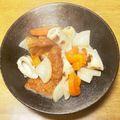 乙川日奈's cooksnap of when they made 三浦大根と竹輪・野菜天ぷらの煮物.