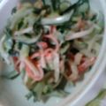 nachimama's cooksnap of when they made きゅうりとカニカマの洋風サラダ.