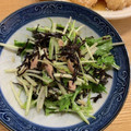ポメちょん's cooksnap of when they made 栄養たっぷり水菜とひじきのツナマヨあえ♪.