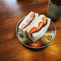 sugabe's cooksnap of when they made 萌え断♪あんこと苺のホイップサンドイッチ.