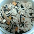 まな姫's cooksnap of when they made 栄養満点☆ひじきの炊き込みご飯♪.