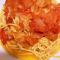 67luna's cooksnap of when they made トマトのめんつゆ和風パスタ.