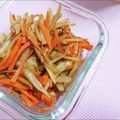 3yury's cooksnap of when they made 生姜のきんぴらごぼう♪簡単フライパンで.