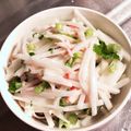 どなこ＊'s cooksnap of when they made 大根とかにかまのサラダ.