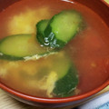 ミニマフィン's cooksnap of when they made 簡単 ! 中華風スープ✿トマト×胡瓜×卵.