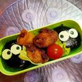 たにたーに's cooksnap of when they made 大小のまっくろくろすけ　キャラ弁当.