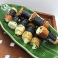 まこさんど's cooksnap of when they made 絶妙！チーズ入りちくわ海苔巻き磯辺揚げ.
