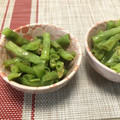 明日の風☆'s cooksnap of when they made レンジで超簡単☆ささげの生姜胡麻和え.