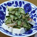 や～たん食堂's cooksnap of when they made 香味野菜たっぷりのきゅうりの梅和え♪冷奴.