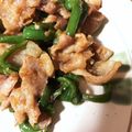 りんごっ。's cooksnap of when they made 絶品！豚バラとピーマンのガリバタ炒め.
