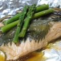 たべたいち's cooksnap of when they made 我が家の鮭のホイル焼き＋大葉にんにく醤油.