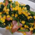 しぃーむ's cooksnap of when they made すぐ簡単！ほうれん草とコーンのバター炒め.
