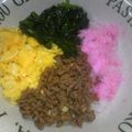 レアレアチーズ's cooksnap of when they made ご飯が進む♪そぼろ4色丼.