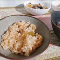 今日の勝家御膳's cooksnap of when they made 【レシピコン】みょうがの炊き込みごはん.