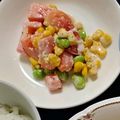 あきlapis's cooksnap of when they made 枝豆とコーンとトマトのサラダ.