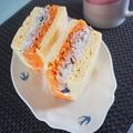 バカリャウ's cooksnap of when they made 絶品らっきょうマヨとにんじんのツナサンド.