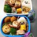 SmileMommy's cooksnap of when they made キャラ弁☆ウインナーと竹輪でかたつむり.