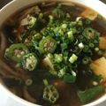 クック78R779☆'s cooksnap of when they made オクラと豆腐のお味噌汁.