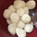 402195's cooksnap of when they made もちもち！簡単！おから豆腐白玉.