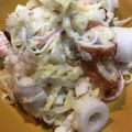 わたるんママ's cooksnap of when they made キャベツとちくわのごまマヨサラダ.