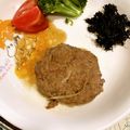bonnet's cooksnap of when they made m節約！絶品もやし入り照り焼きバーグ.